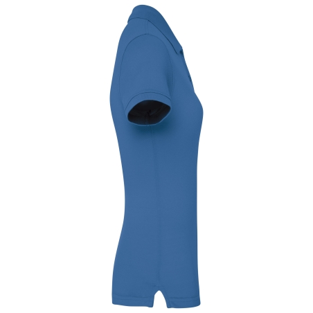 Polo piqué Bio 180 g/m² Femme Bleu Royal Kariban – vue 3