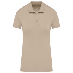 Polo piqué bio 180 g/m² femme beige Kariban