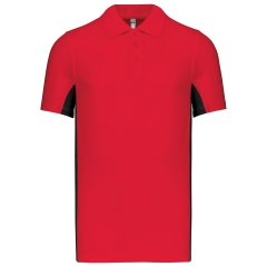Polo Piqué Bicolore Homme Noir – Kariban