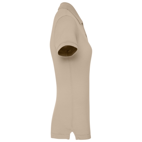 Polo piqué bio 180 g/m² femme beige Kariban – vue 3