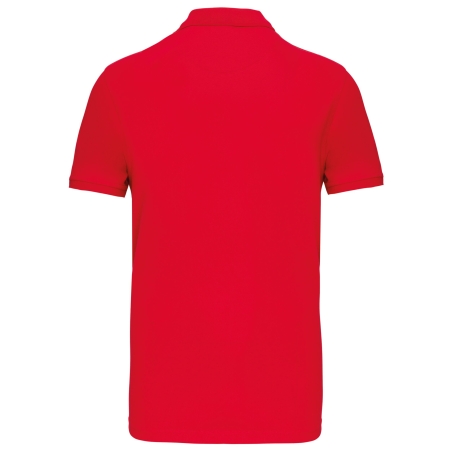 Polo piqué manches courtes homme Rouge – Kariban – vue 2