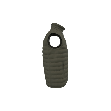 Bodywarmer matelassé homme Vert Khaki – iDeal Basic Brand – vue 3