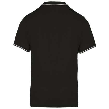 Polo Maille Piquée Homme Noir Kariban – Coupe Droite 220 g/m² – vue 2