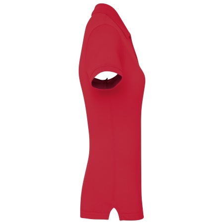 Polo Piqué Bio 180 Femme Rouge | Kariban – vue 3