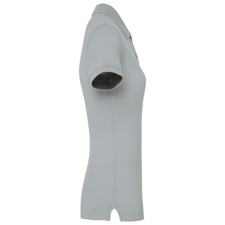 Polo piqué Bio180 femme Kariban – Gris Snow Grey – vue 3