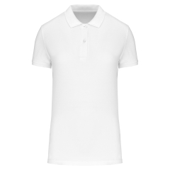 Polo piqué Bio180 femme blanc – Kariban