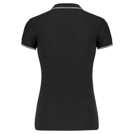 Polo Manches Courtes Femme Noir – Kariban Sailing – vue 2
