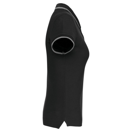 Polo Manches Courtes Femme Noir – Kariban Sailing – vue 3