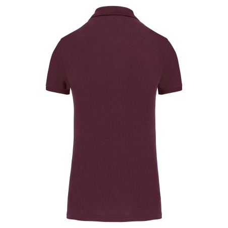Polo Piqué Bio 180 Femme Bordeaux – Kariban – vue 2