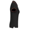 Polo Manches Courtes Femme Noir / Rouge / Jaune Liserés Contrastés Kariban – vue 3