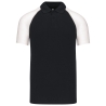 Polo Baseball Manches Courtes Kariban Noir