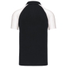 Polo Baseball Manches Courtes Kariban Noir – vue 2