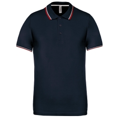 Polo Maille Piquée Blanc Manches Courtes Homme Kariban