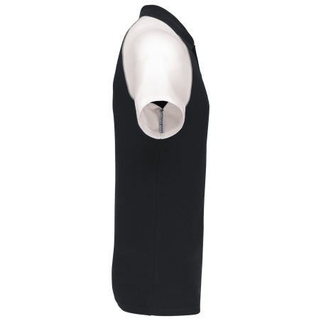 Polo Baseball Manches Courtes Kariban Noir – vue 3