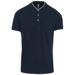 Polo Col Mao Manches Courtes Homme Blanc Kariban