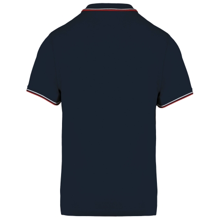 Polo Maille Piquée Blanc Manches Courtes Homme Kariban – vue 2
