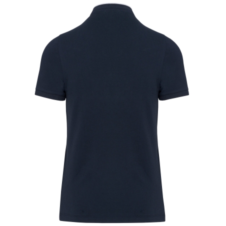 Polo Col Mao Manches Courtes Homme Blanc Kariban – vue 2