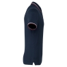 Polo Marine / Bordeaux / Blanc Homme Maille Piquée Manches Courtes Kariban – vue 3