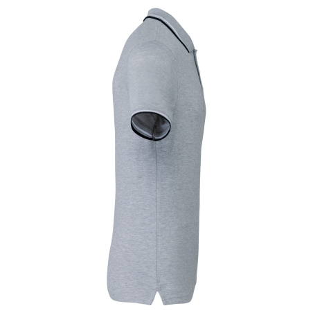 Polo Blanc Homme Maille Piquée Kariban – Coton 220 g/m² – vue 3