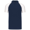Polo Baseball Manches Courtes Kariban Blanc – Style Bicolore
