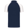 Polo Baseball Manches Courtes Kariban Blanc – Style Bicolore – vue 2