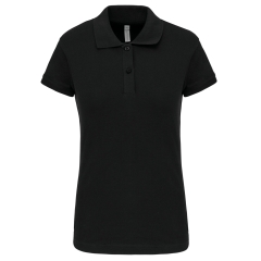 Polo piqué manches courtes femme Noir – Kariban
