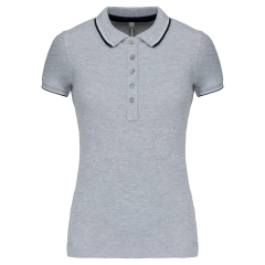 Polo Manches Courtes Femme Blanc Kariban – Coton Piqué