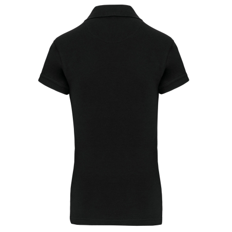 Polo piqué manches courtes femme Noir – Kariban – vue 2