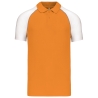 Polo Baseball Manches Courtes Orange Kariban – Coton Piqué