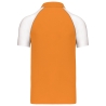 Polo Baseball Manches Courtes Orange Kariban – Coton Piqué – vue 2