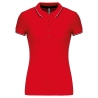 Polo Manches Courtes Femme Rouge / Marine / Blanc – Kariban Sailing