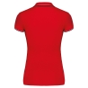 Polo Manches Courtes Femme Rouge / Marine / Blanc – Kariban Sailing – vue 2