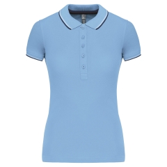 Polo Manches Courtes Femme Blanc Kariban – Collection Sailing