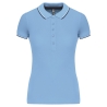 Polo Manches Courtes Femme Blanc Kariban – Collection Sailing
