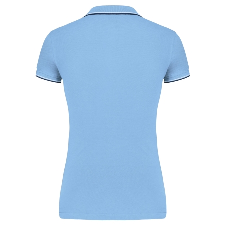 Polo Manches Courtes Femme Blanc Kariban – Collection Sailing – vue 2