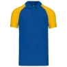 Polo baseball manches courtes Jaune