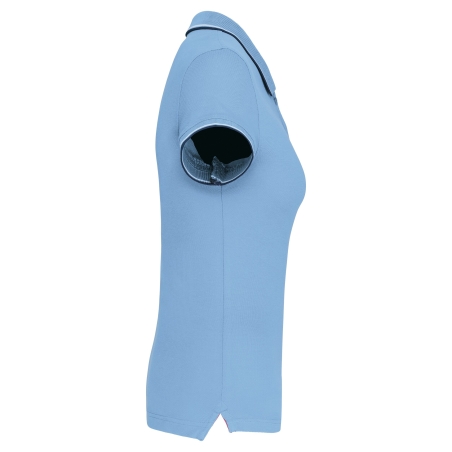 Polo Manches Courtes Femme Blanc Kariban – Collection Sailing – vue 3