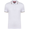 Polo Blanc Homme Maille Piquée Kariban – Liserés Contrastés