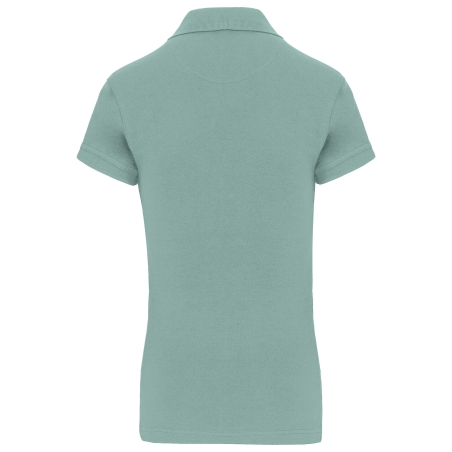 Polo piqué femme manches courtes Vert Sage Kariban – vue 2