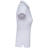 Polo Manches Courtes Femme Blanc / Marine / Rouge – Kariban Sailing 220 g/m² – vue 3