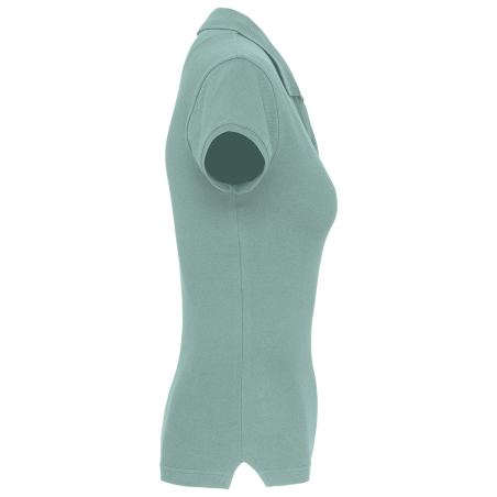 Polo piqué femme manches courtes Vert Sage Kariban – vue 3