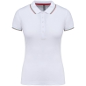 Polo Manches Courtes Femme Blanc Kariban – Coupe Straight 220 g/m²