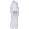 Polo Maille Piquée Manches Courtes Homme Blanc / Bleu ciel / Gris clair – Kariban – vue 3