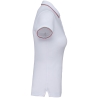Polo Manches Courtes Femme Blanc Kariban – Coupe Straight 220 g/m² – vue 3