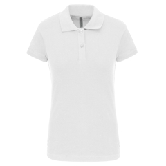 Polo Piqué Manches Courtes Femme Blanc Kariban