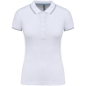 Polo Manches Courtes Femme Blanc Kariban – Coupe Straight