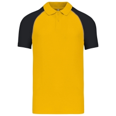 Polo Baseball Manches Courtes Kariban Noir – Style Sportswear