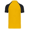 Polo Baseball Manches Courtes Kariban Noir – Style Sportswear – vue 2