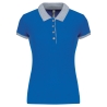 Polo piqué bicolore femme Gris – Kariban