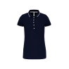 Polo Maille Piquée Manches Courtes Femme Marine / Blanc / Rouge Kariban